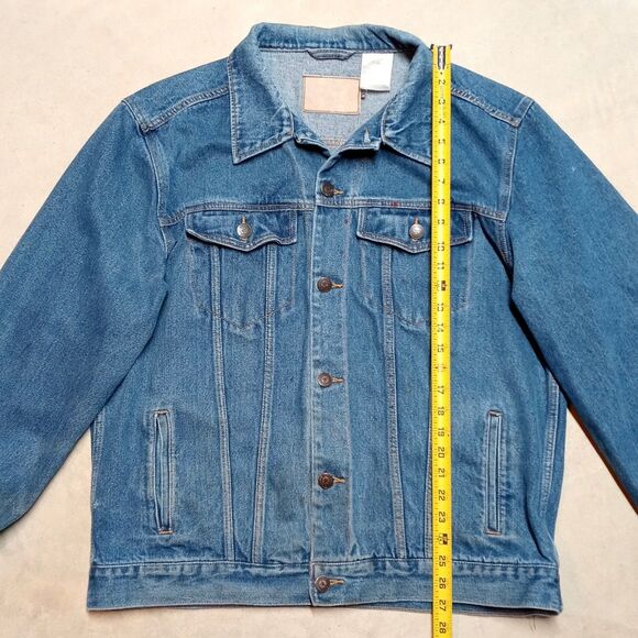 C.E. Schmidt Workwear Jacket Mens 2XL Distressed Blue Denim Jean Trucker Button - Picture 10 of 10